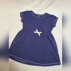Short Sleeve Blue Dress